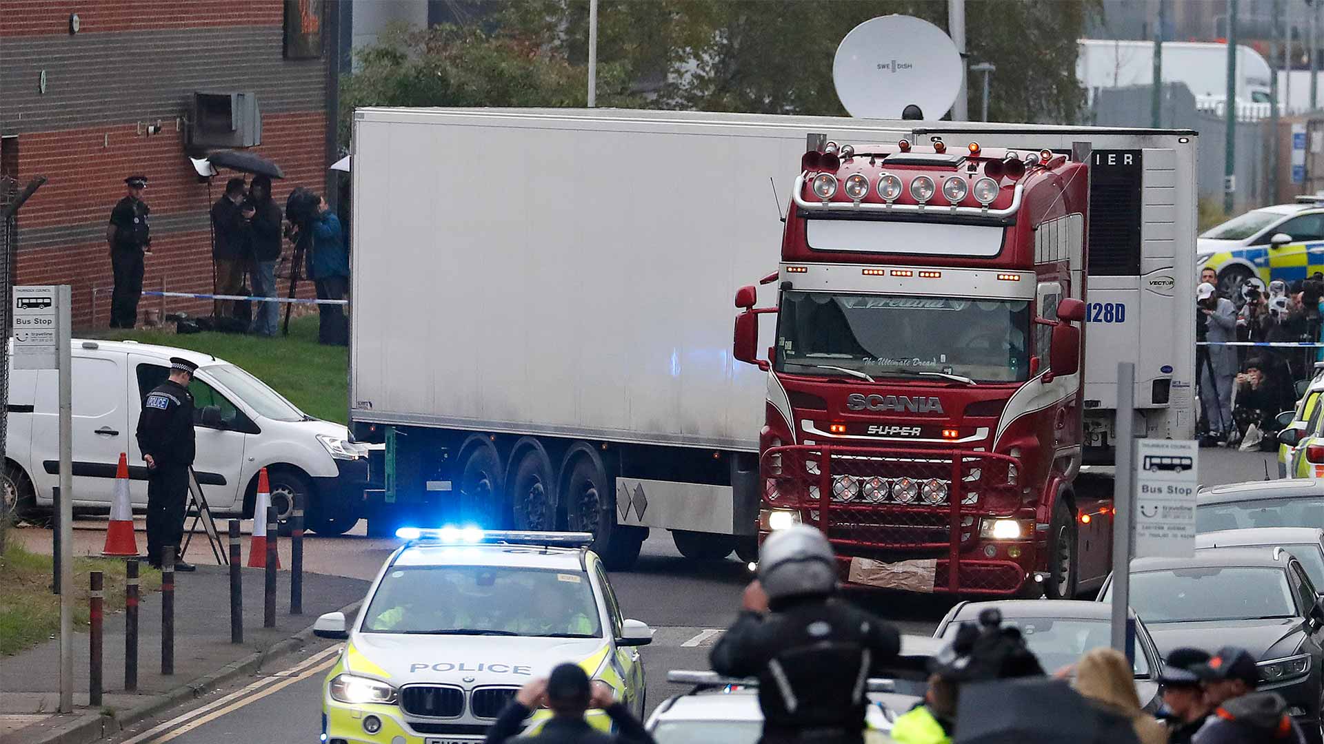 Detenido un cuarto sospechoso por el camión con 39 cadáveres hallado en Reino Unido