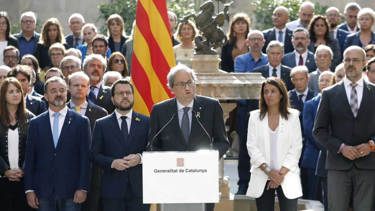 Torra mantiene en el 1-O su senda “imparable” hacia la república con los CDR en las calles