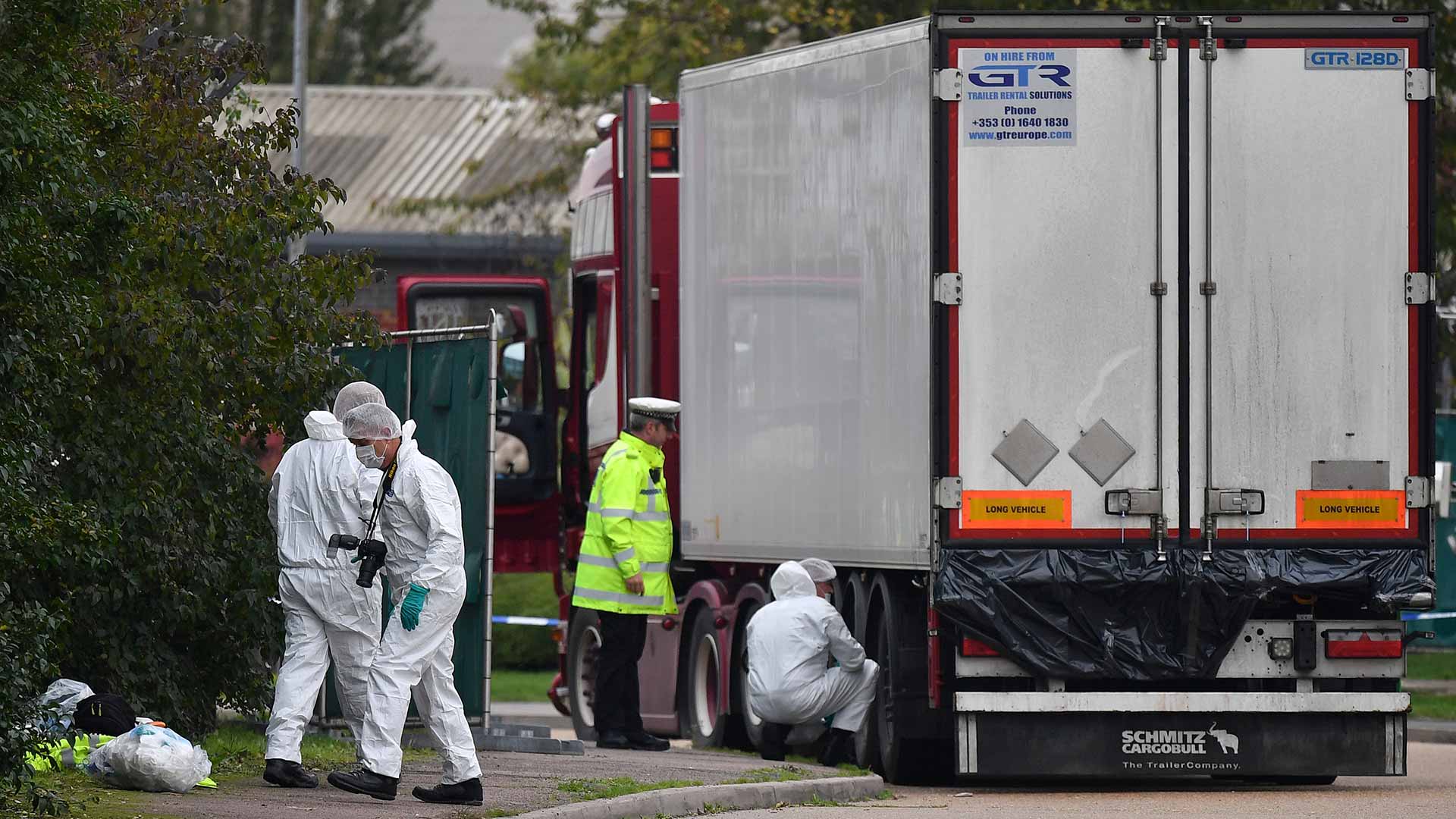 Los 39 cadáveres hallados en un camión en Reino Unido corresponden a personas chinas