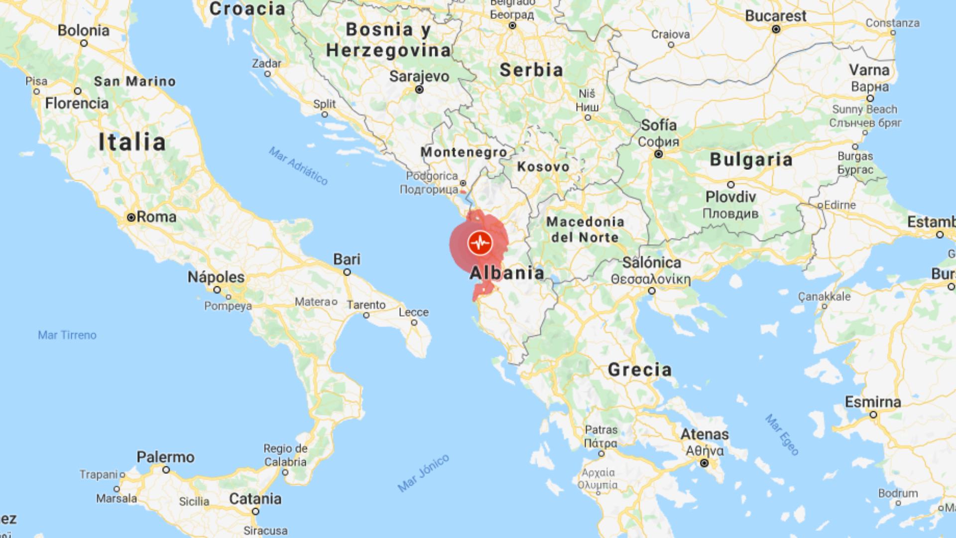 Al menos cuatro muertos y centenares de heridos por un fuerte terremoto en Albania