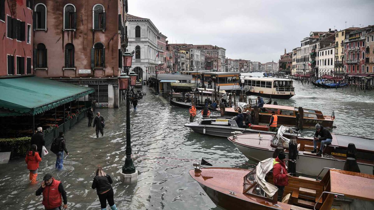 Dos fallecidos en Venecia tras la peor inundación desde 1966