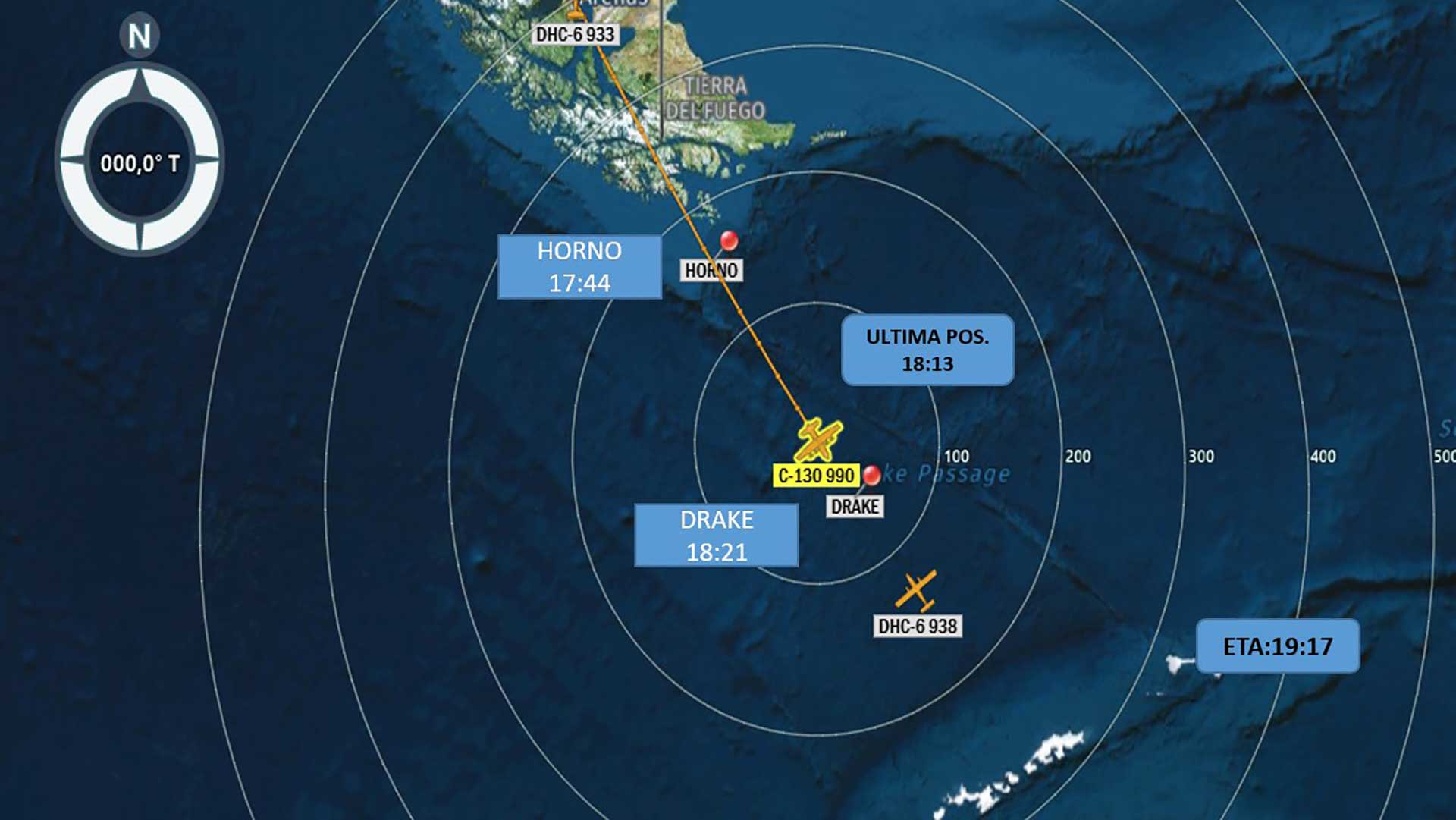 Desaparece un avión militar de Chile que viajaba a la Antártida con 38 personas a bordo