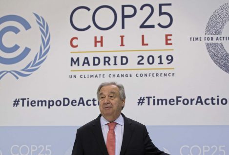 Guterres presenta la cumbre del clima en Madrid y avisa: "El punto de no retorno se nos echa encima"