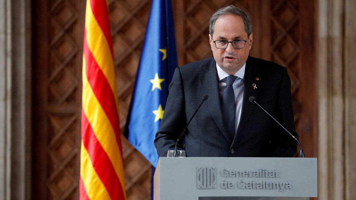 Torra asegura que el Govern no asume el acuerdo entre ERC y PSOE: «No se puede negociar nada al margen del Govern»