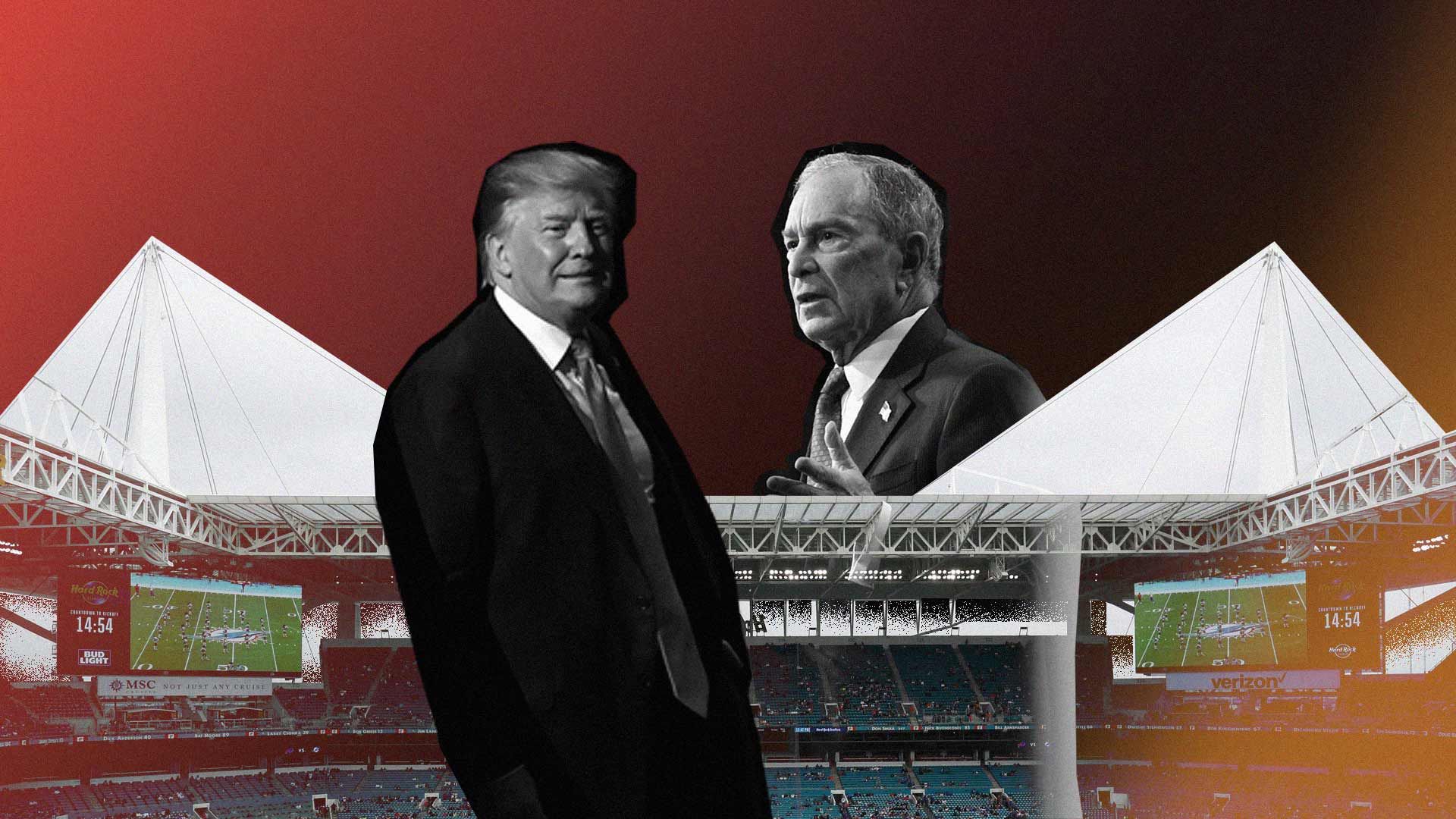 Trump vs. Bloomberg: las cifras astronómicas de la Super Bowl más política