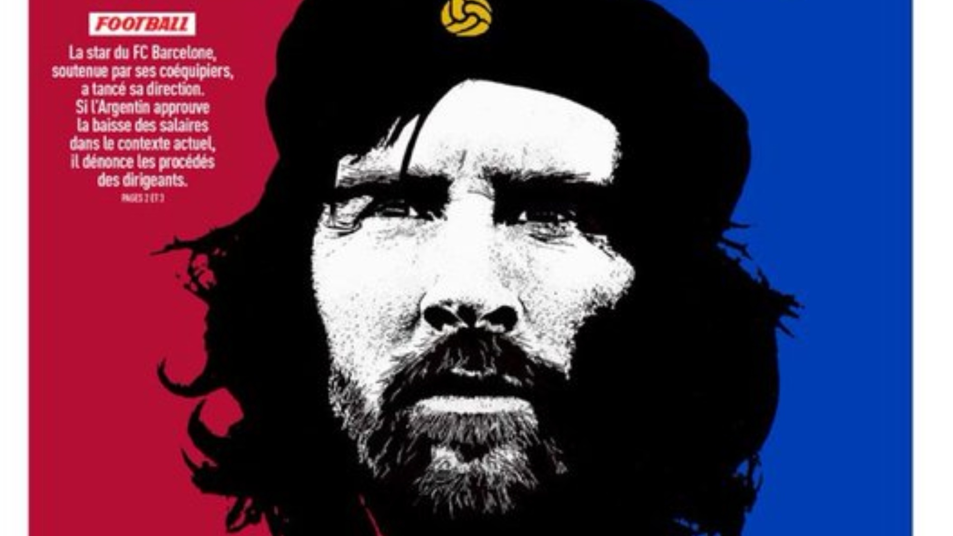 ‘L’Equipe’ convierte a Messi en el Che Guevara del Barça