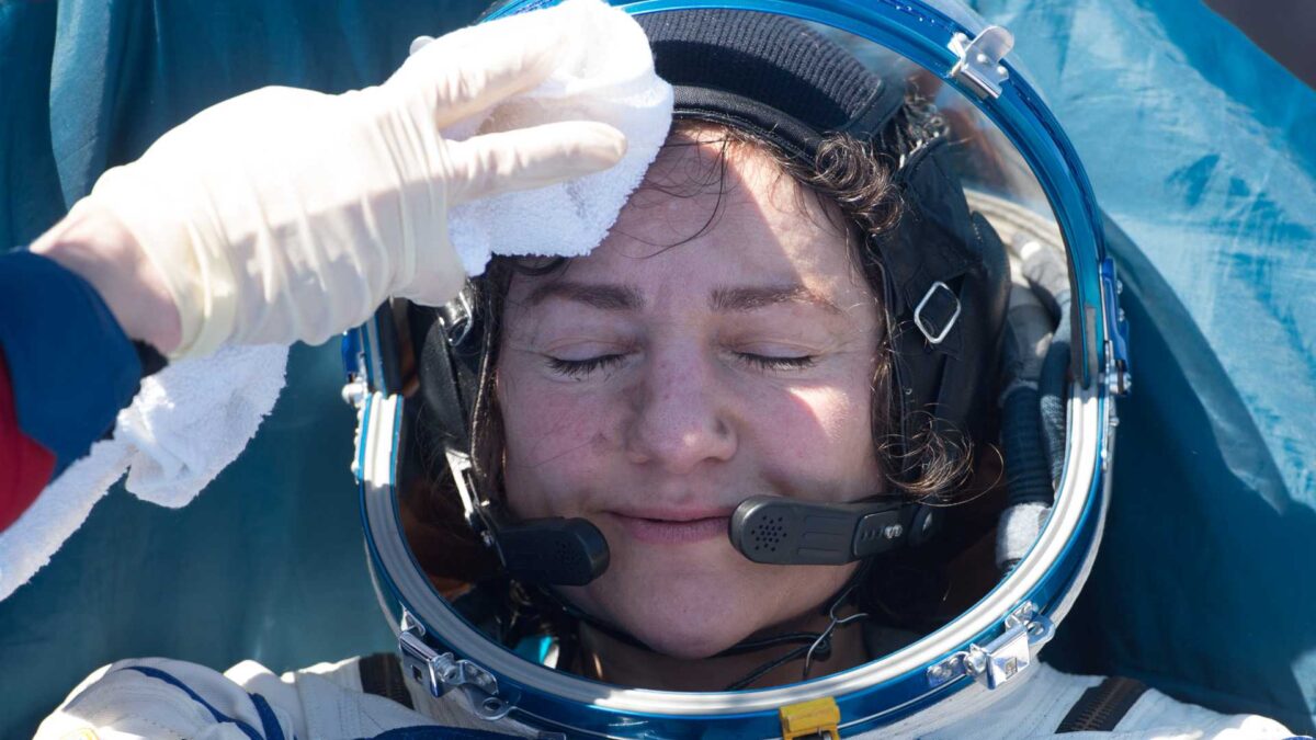 Tres astronautas de la Estación Espacial regresan a la Tierra en plena pandemia de coronavirus