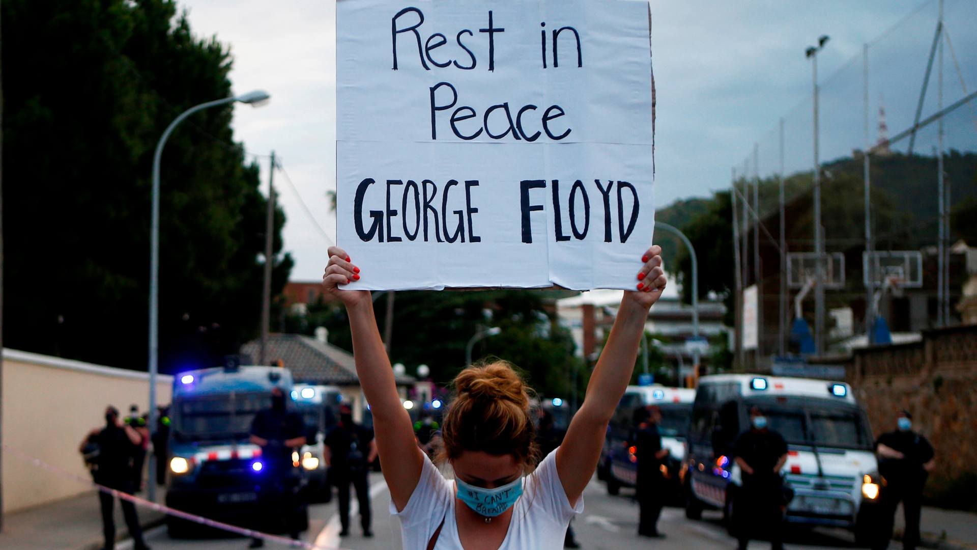 Las manifestaciones por el asesinato de George Floyd llegan a Barcelona