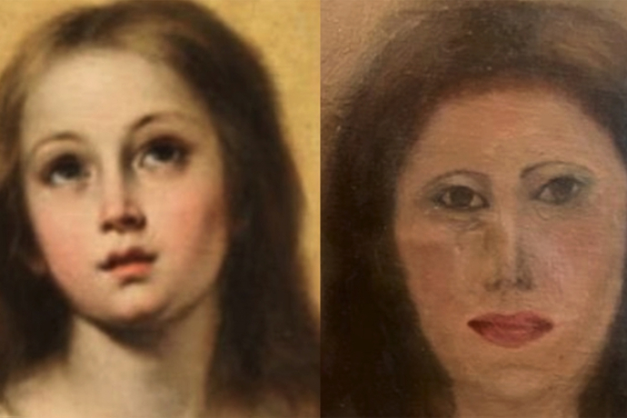 Una Inmaculada de Murillo acaba “desfigurada” como el Ecce Homo durante una restauración 2