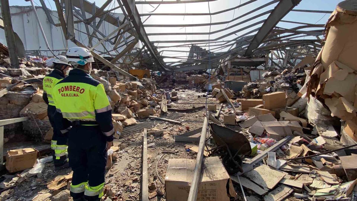 Javier Luque, bombero español en Beirut: «Nos encontramos una situación dantesca, la zona estaba devastada»