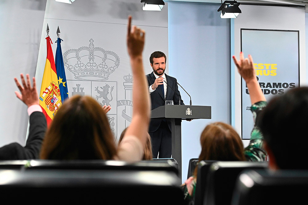 Casado mantiene la puerta abierta a posibles acuerdos con el Gobierno de Sánchez pero no con Podemos