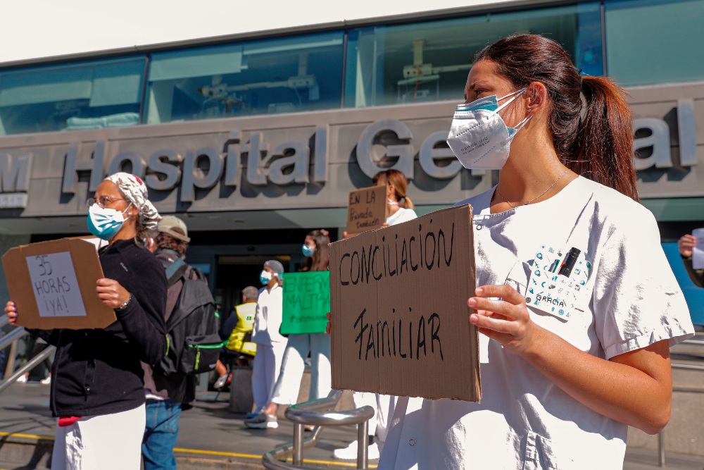 Huelga indefinida de Enfermería desde el 7 de octubre en Madrid