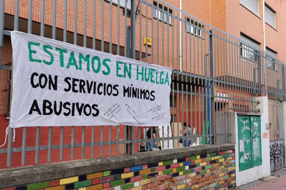 La educación en Madrid, en huelga con casi el 100% de servicios mínimos