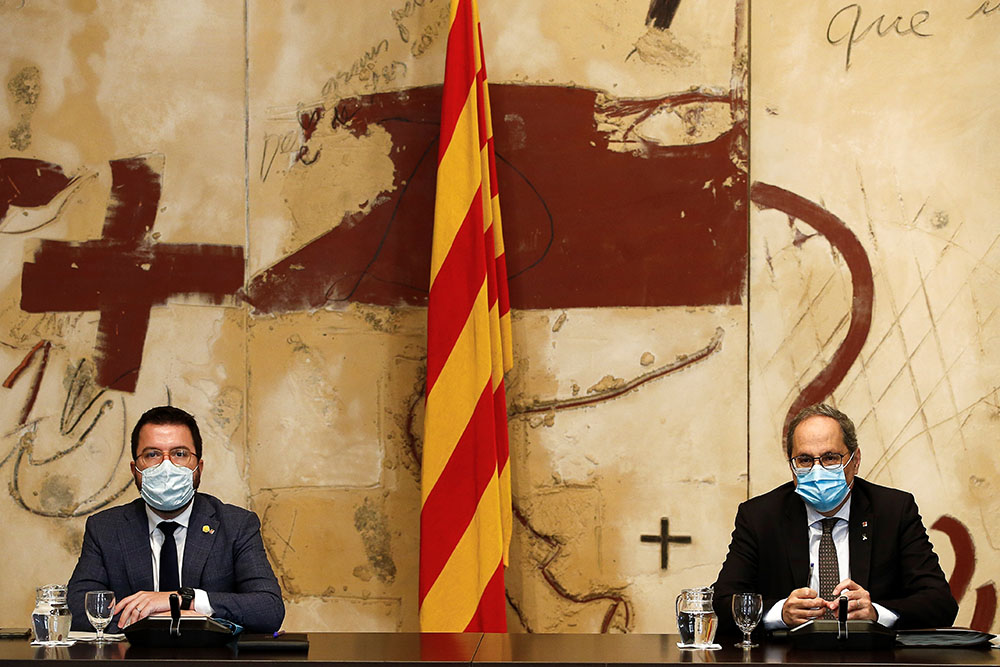 Pere Aragonès sustituye a Torra en la presidencia de la Generalitat