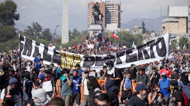 Protestas en Chile antes del aniversario del 'estallido social'
