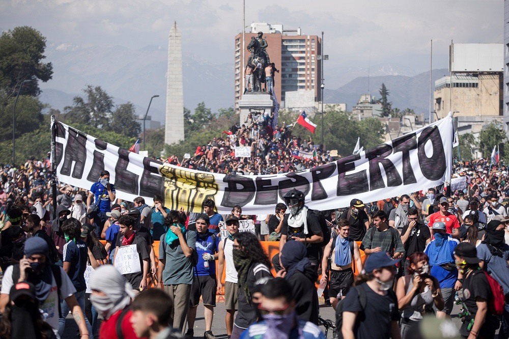 Protestas en Chile antes del aniversario del ‘estallido social’