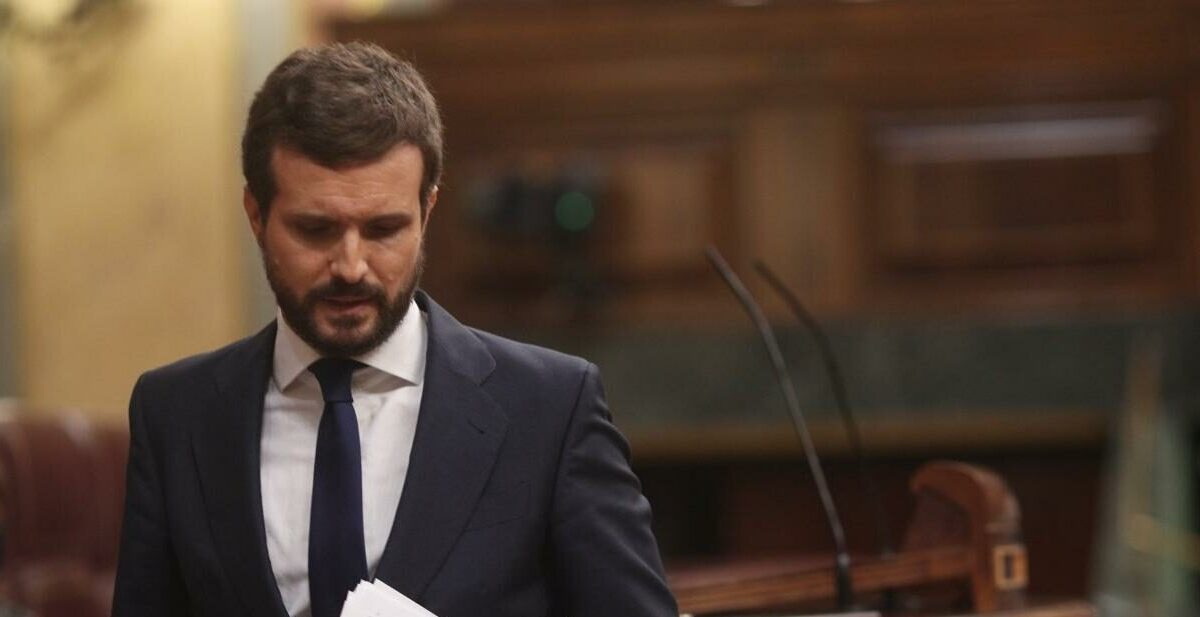 Pablo Casado asegura que «tenemos un presidente a la fuga» y vuelve a desmarcarse de Vox