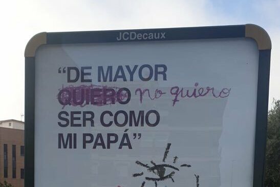 Polémica por un cartel contra la violencia de género promovido por PP y Ciudadanos