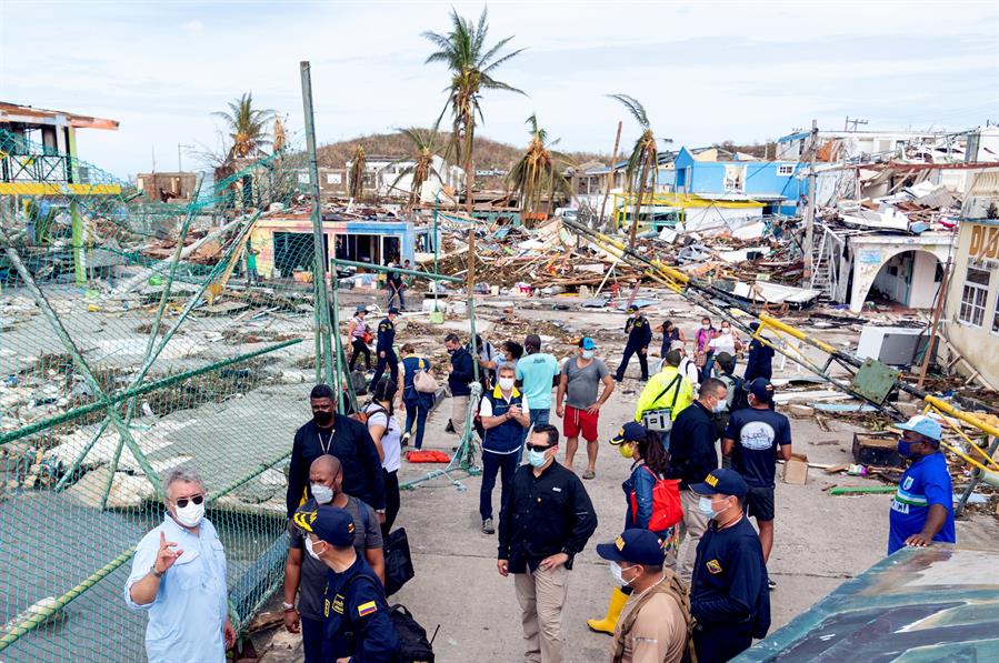 El Gobierno colombiano declara situación de desastre en las islas arrasadas por el huracán Iota