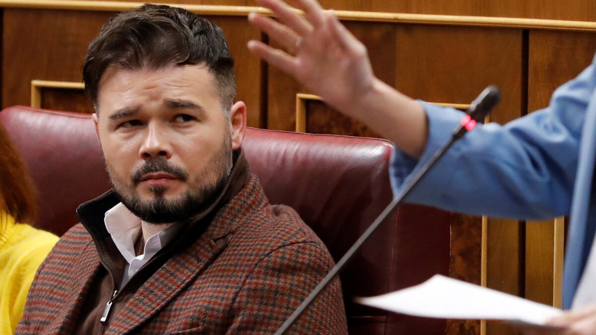 Rufián acusa de «carencias democráticas enormes» a quienes no quieren el apoyo de Bildu a los Presupuestos