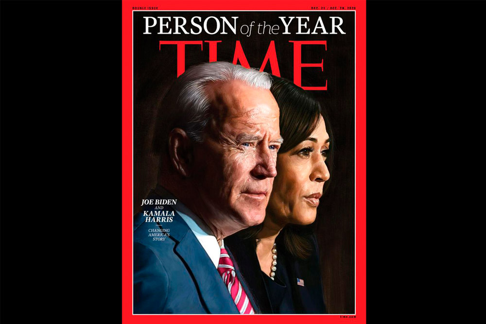 Joe Biden y Kamala Harris, personas del año para la revista 'Time'