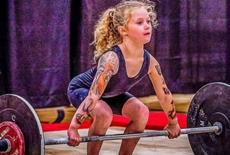 Rory van Ulft, la niña de siete años capaz de levantar 80 kilos