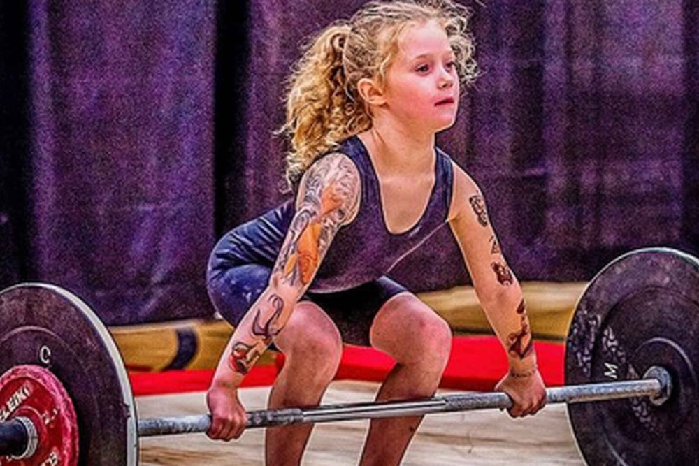 Rory van Ulft, la niña de siete años capaz de levantar 80 kilos
