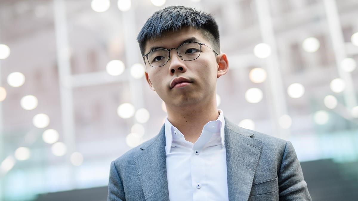 El activista hongkonés, Joshua Wong, condenado a más de un año prisión por organizar una concentración