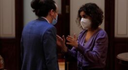 Iglesias y Montero cazados en plena discusión en los pasillos del Congreso