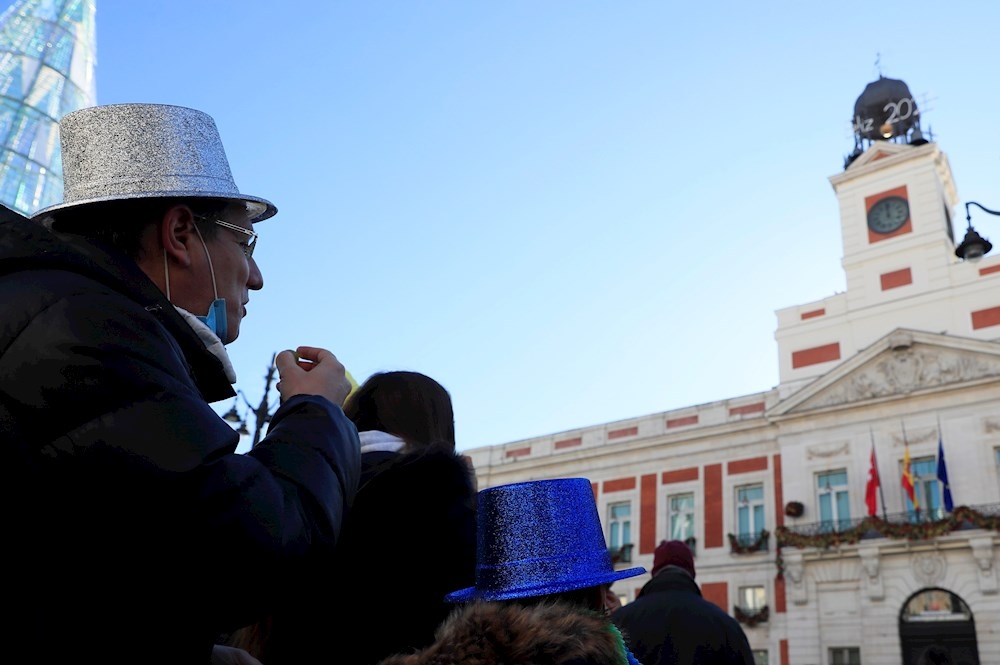 La Puerta del Sol, vacía en Nochevieja por primera vez en la historia