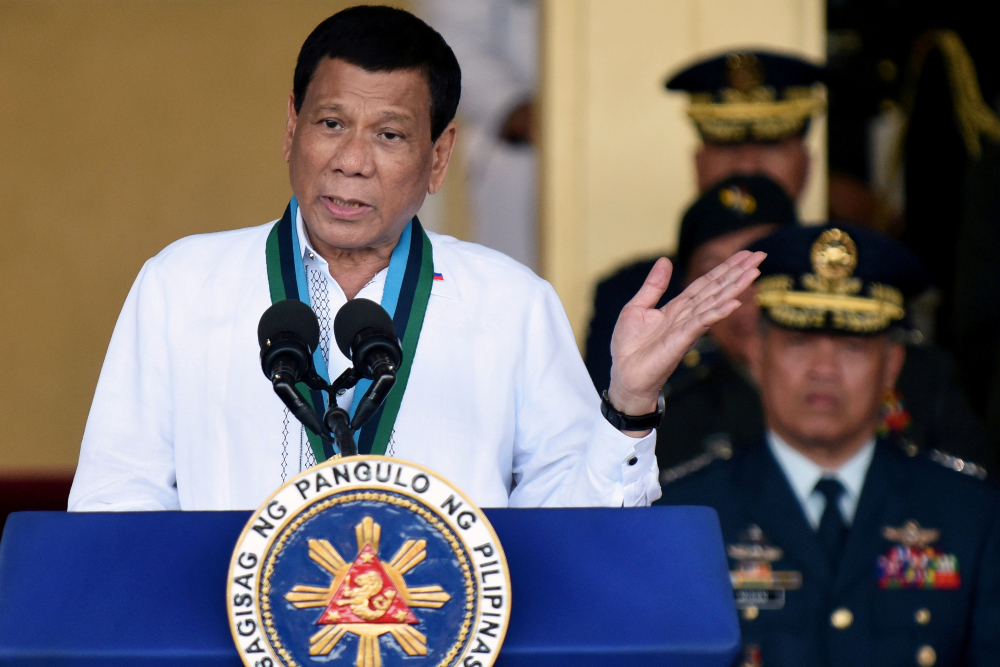 Rodrigo Duterte incendia las redes: «La presidencia no es un cargo para mujeres»