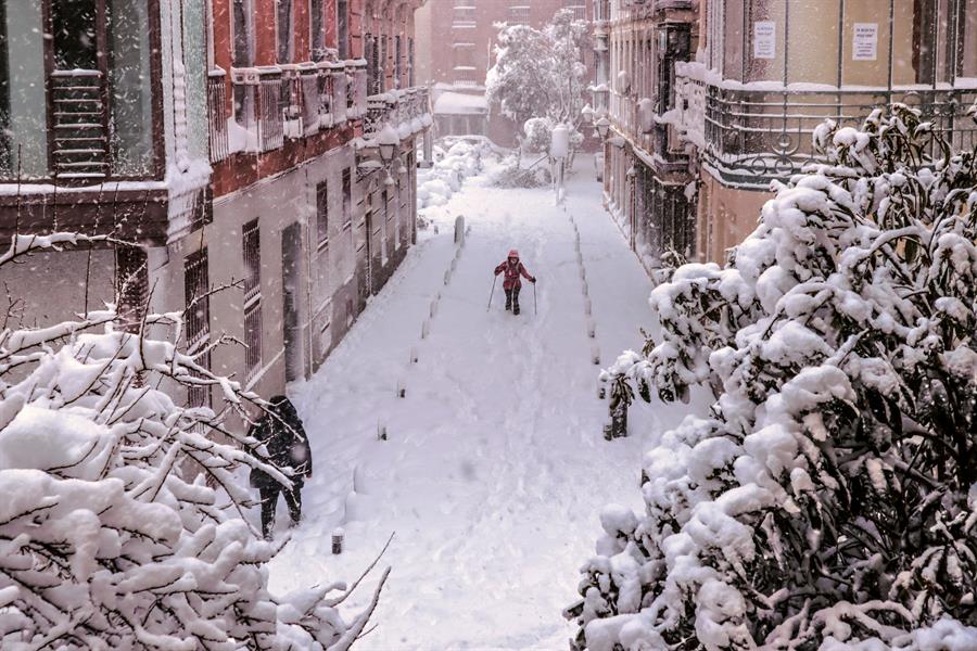 La mayor nevada en la ciudad de Madrid desde 1971