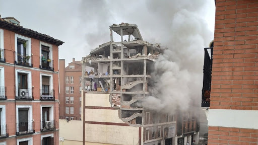 (VÍDEO) Fuerte explosión en el centro de Madrid