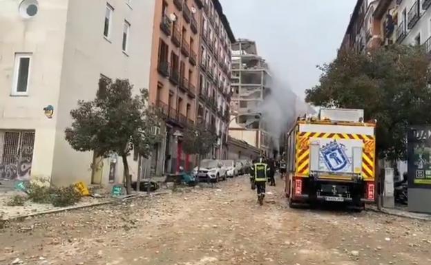 Al menos dos fallecidos en la explosión que se ha producido en el centro de Madrid