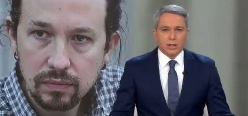(VÍDEO) Vicente Vallés retrata en directo a Pablo Iglesias por sus palabras sobre Puigdemont