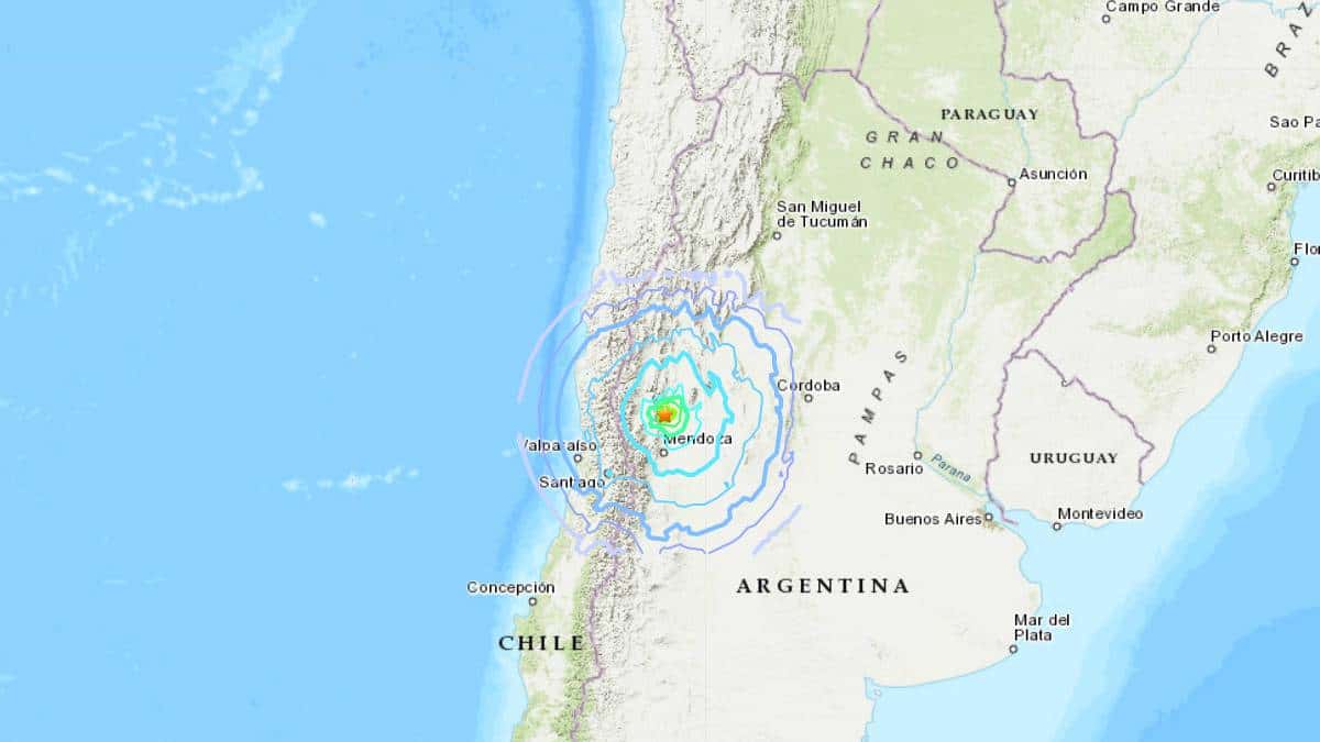 Un seísmo de 6,4 grados sacude Argentina