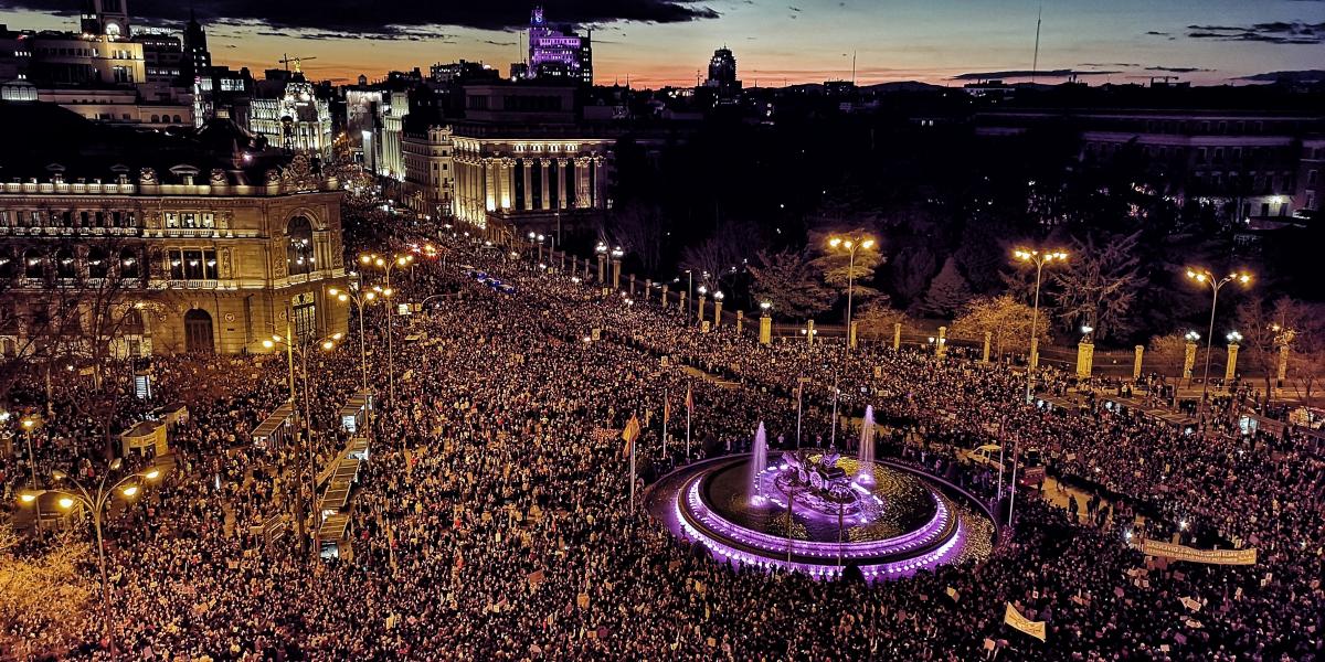 La Delegación del Gobierno en Madrid prohíbe las manifestaciones del 8M que superen los 500 asistentes