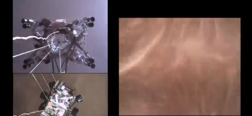 (VÍDEO) La NASA publica el primer vídeo del aterrizaje del Perseverance en Marte