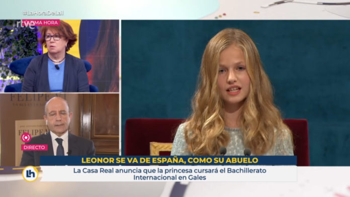 TVE ataca de nuevo a la monarquía: "Leonor se va de España como su abuelo"