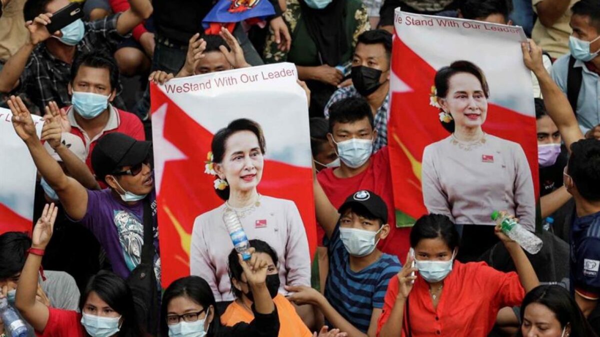 Myanmar vive una jornada de huelga general en protesta por el golpe