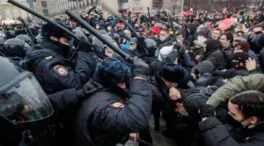 Más de 1.400 detenidos en Rusia en las protestas por la sentencia a Navalni