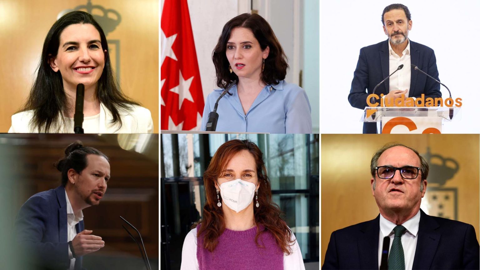 Elecciones Madrid: estos son los candidatos (posibles y confirmados) para el 4 de mayo