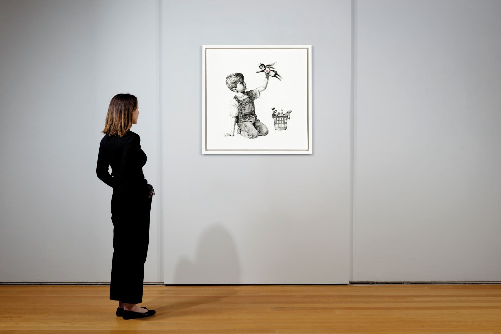 Banksy subasta una de sus obras para donar los beneficios al servicio de salud británico