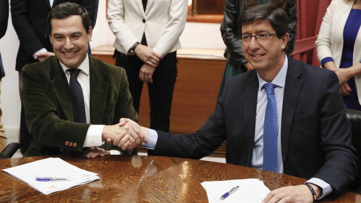 PP y Cs pactan no aceptar el trasvase de diputados esta legislatura en Andalucía