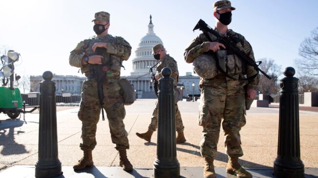 El Pentágono extiende la militarización del Capitolio hasta el 23 de mayo