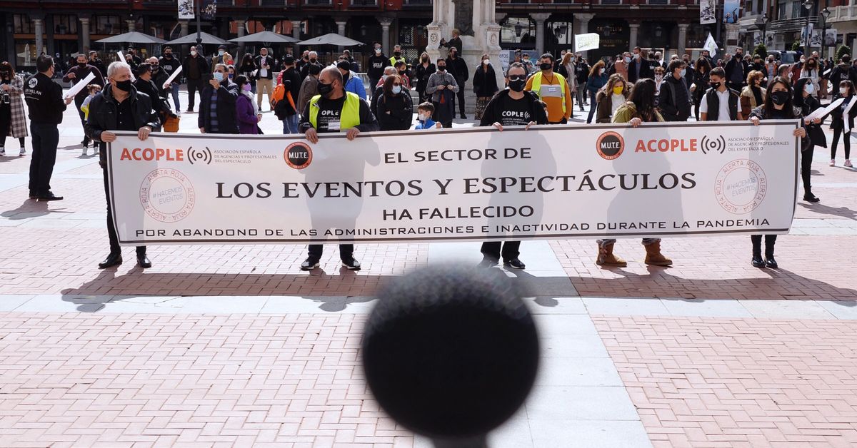 Los trabajadores del sector del espectáculo salen a las calles: «Ya no podemos más»