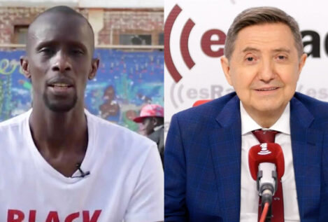 Serigne Mbaye, el mantero fichado por Iglesias, denuncia el "racismo" de Jiménez Losantos
