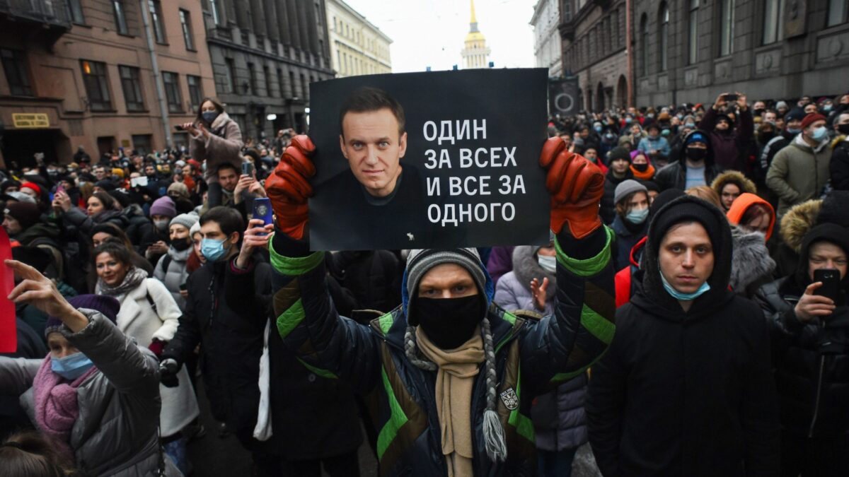 Más de 100 detenidos en Rusia en protestas a favor de Navalni