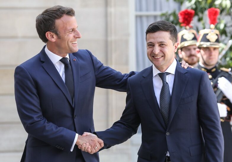 Macron recibe al presidente de Ucrania en un clima de tensión con Rusia