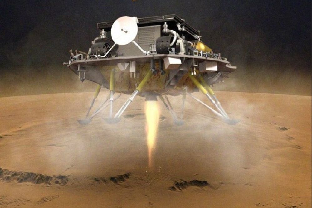 El robot chino Zhurong llega a Marte